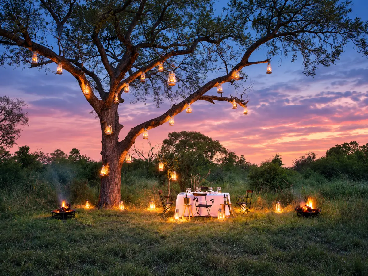 Romantic dining around Kruger and the Lowveld